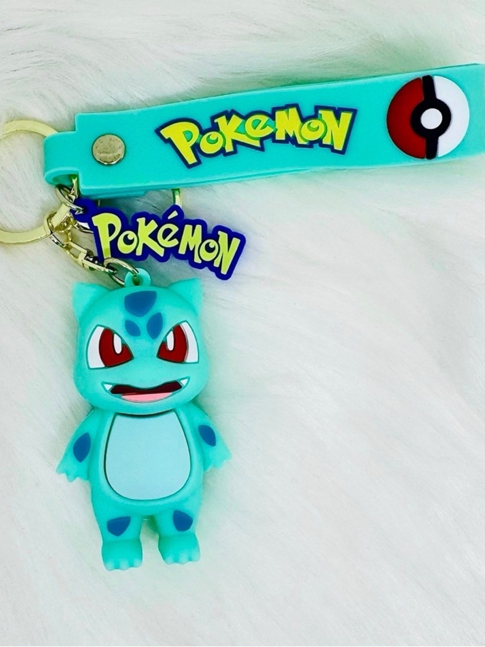 Pokémon Bulbasaur Keychain Wristlet - Aqua